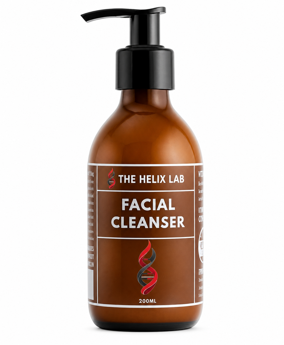 Facial Cleanser in Helix Lab branded packaging