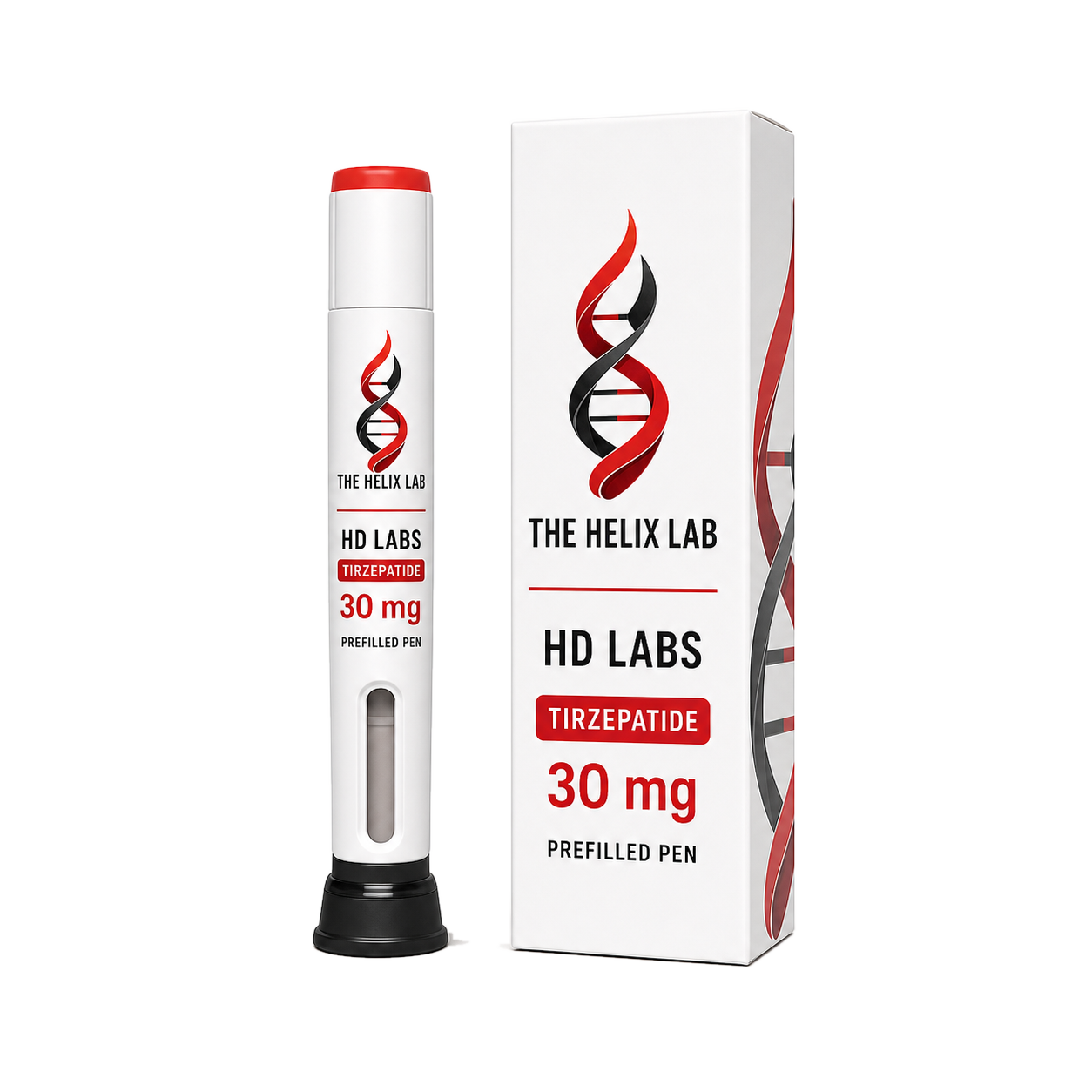 HD Labs Tirzepatide 30 mg Pen prefilled pen and carton